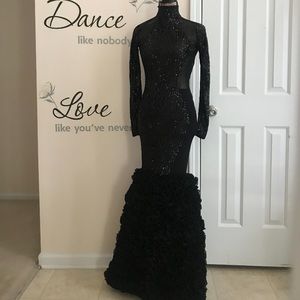 Black Sequence Prom Dress